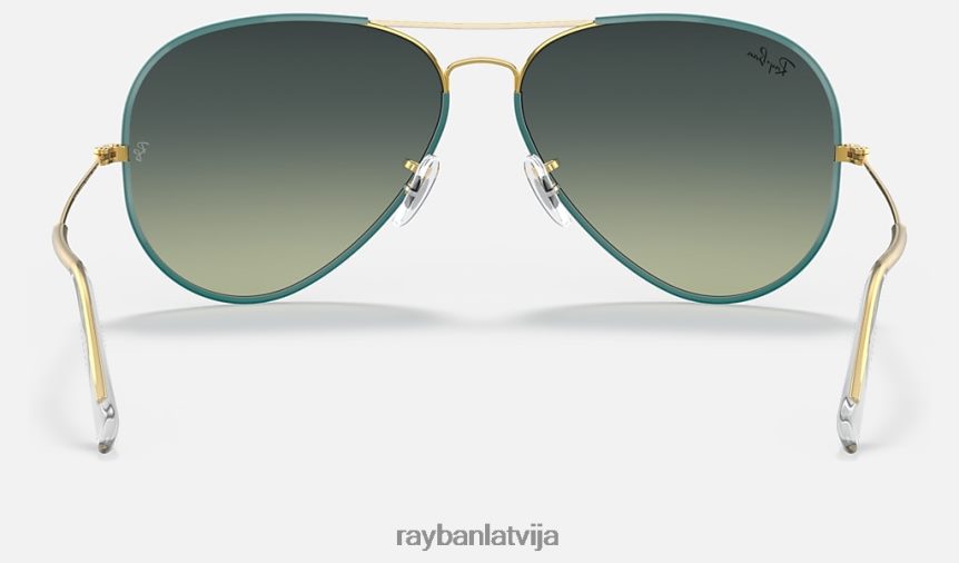 aviatora pilnkrāsu leģenda pulēta zaļa/zaļa/zila F0L86X818 vīriešiem Ray-Ban saulesbrilles
