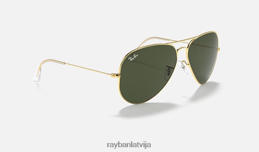 aviators liels metāls ii pulēts zelts/zaļš F0L86X1384 vīriešiem Ray-Ban saulesbrilles