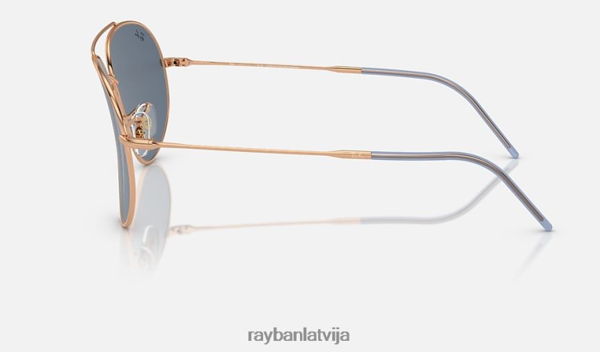 aviators reverss pulēts rozā zelts/zils F0L86X47 vīriešiem Ray-Ban saulesbrilles
