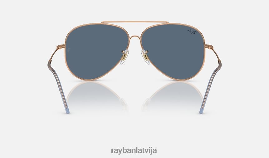 aviators reverss pulēts rozā zelts/zils F0L86X47 vīriešiem Ray-Ban saulesbrilles