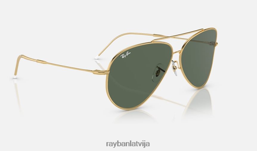 aviators reverss pulēts zelts/zaļš F0L86X42 vīriešiem Ray-Ban saulesbrilles