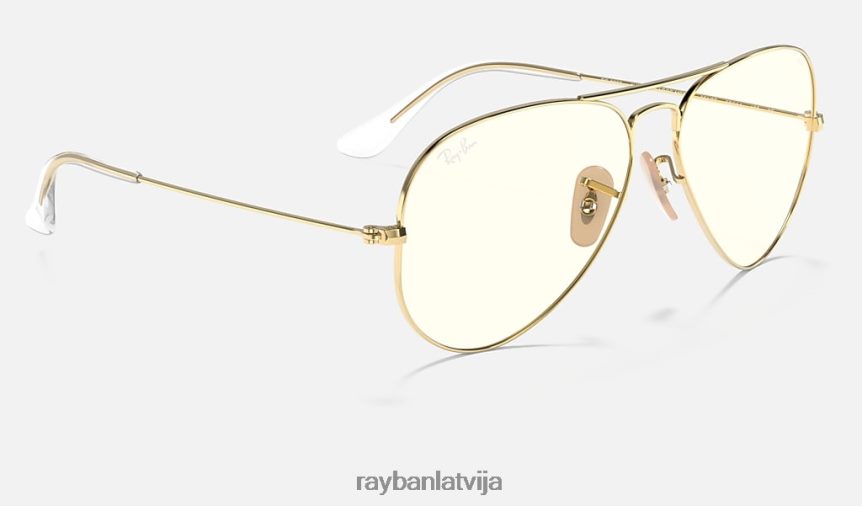 aviators skaidrs attīstīties pulēta zelta/pelēka fotohroma F0L86X933 vīriešiem Ray-Ban saulesbrilles