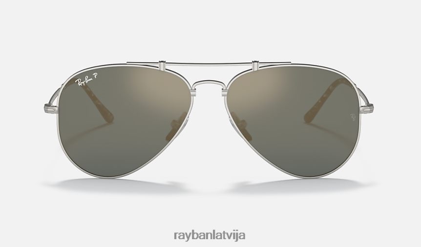 aviators titāns matēts sudrabs/zils F0L86X877 vīriešiem Ray-Ban saulesbrilles