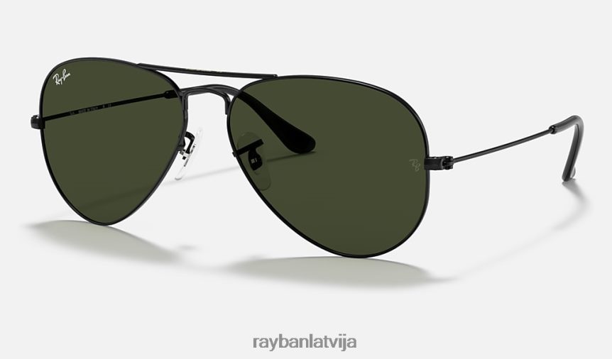 aviatoru klasika pulēta melna/zaļa F0L86X4 vīriešiem Ray-Ban saulesbrilles