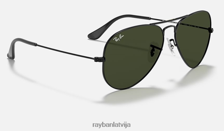 aviatoru klasika pulēta melna/zaļa F0L86X4 vīriešiem Ray-Ban saulesbrilles