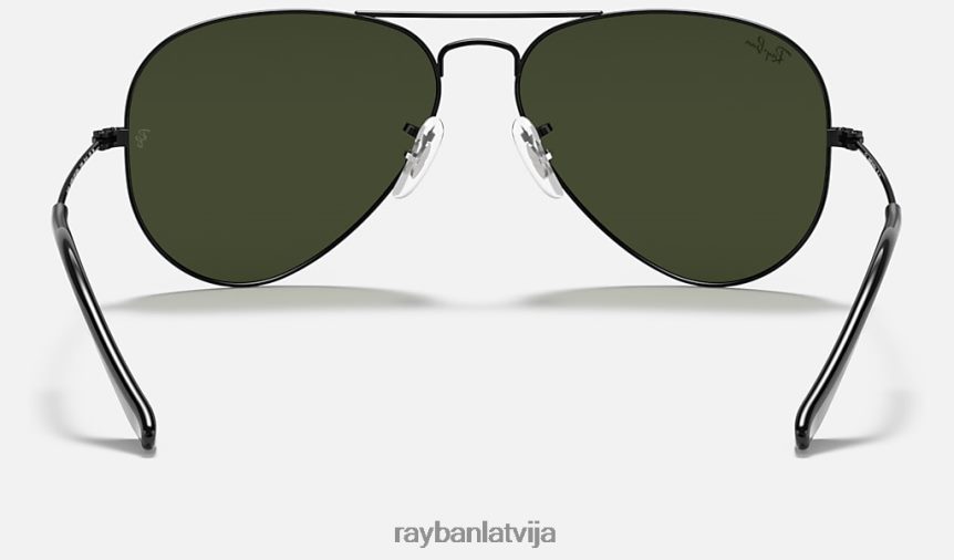 aviatoru klasika pulēta melna/zaļa F0L86X4 vīriešiem Ray-Ban saulesbrilles