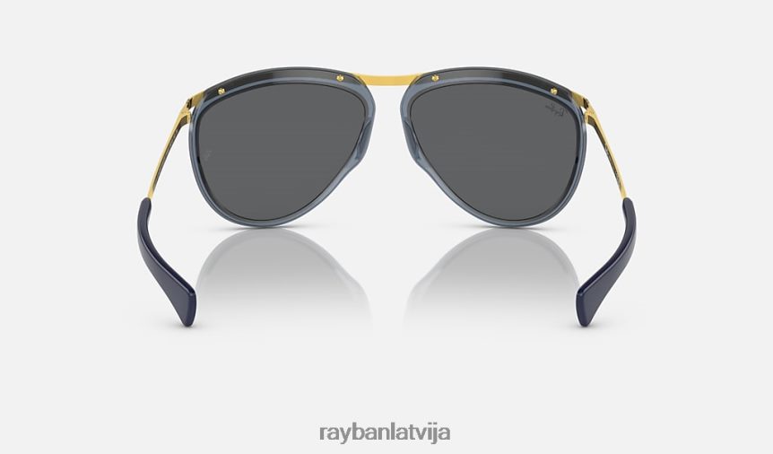 aviatoru olimpietis pulēta caurspīdīga zila/pelēka F0L86X1027 vīriešiem Ray-Ban saulesbrilles