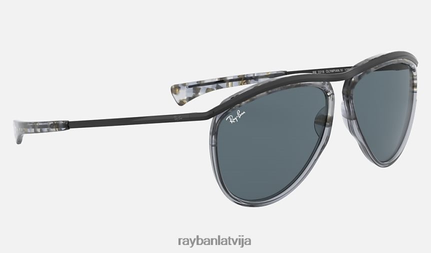 aviatoru olimpietis pulēta pelēka havana/zila F0L86X1024 vīriešiem Ray-Ban saulesbrilles