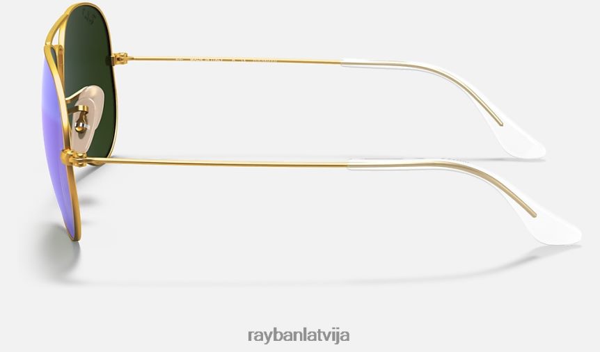aviatoru zibspuldzes objektīvi matēts zelts/zils F0L86X340 vīriešiem Ray-Ban saulesbrilles