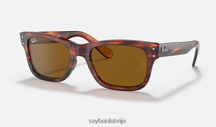 burbanks pulēta havana/brūns F0L86X289 vīriešiem Ray-Ban saulesbrilles