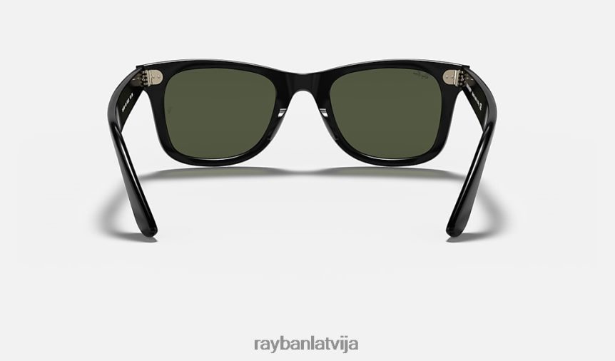 ceļinieka vieglums pulēta melna/zaļa F0L86X656 vīriešiem Ray-Ban saulesbrilles