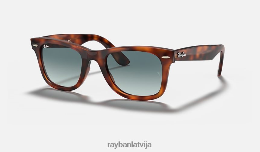 ceļinieka vieglums pulēta sarkana havana/zila F0L86X659 vīriešiem Ray-Ban saulesbrilles