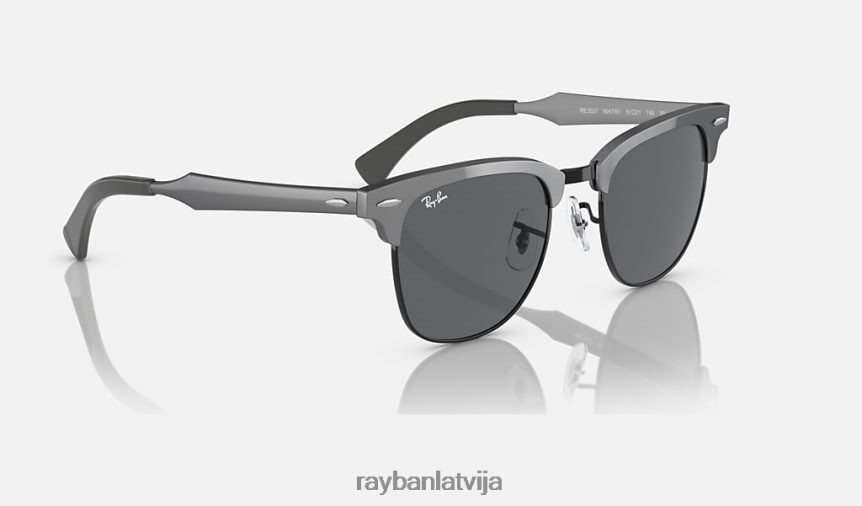 clubmaster alumīnijs matēts grafīts uz melna/pelēka F0L86X830 vīriešiem Ray-Ban saulesbrilles