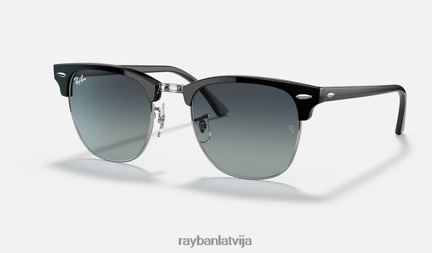 clubmaster ig drop ltd pulēta melna/pelēka/zila F0L86X1481 vīriešiem Ray-Ban saulesbrilles