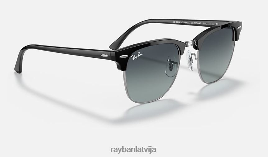 clubmaster ig drop ltd pulēta melna/pelēka/zila F0L86X1481 vīriešiem Ray-Ban saulesbrilles