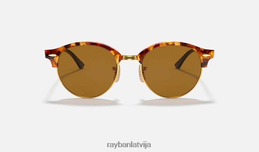 clubround klasika pulēta brūna havana/brūna F0L86X839 vīriešiem Ray-Ban saulesbrilles