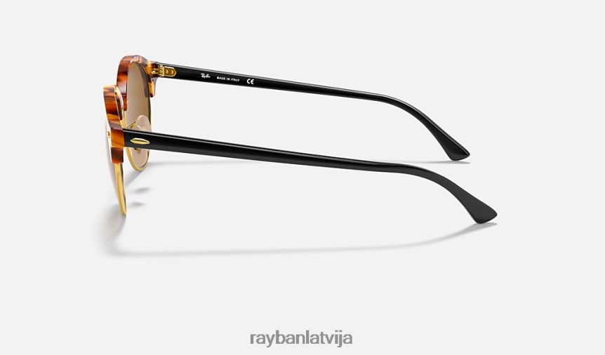 clubround klasika pulēta brūna havana/brūna F0L86X839 vīriešiem Ray-Ban saulesbrilles