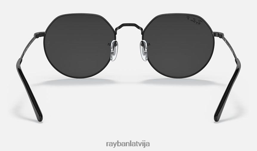 džeks pulēta melna/melna F0L86X68 vīriešiem Ray-Ban saulesbrilles
