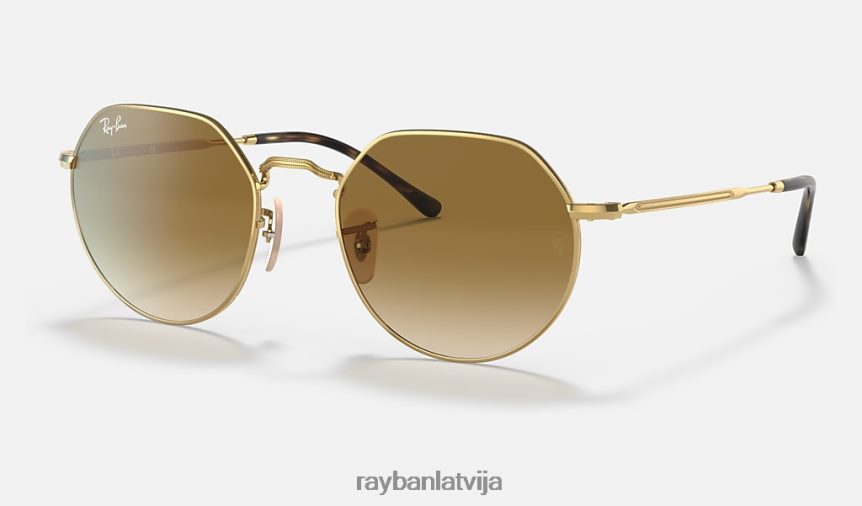 džeks pulēts zelts/brūns F0L86X71 vīriešiem Ray-Ban saulesbrilles