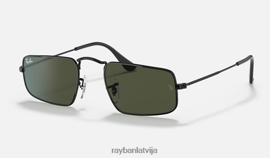 džūlija pulēta melna/zaļa F0L86X1279 vīriešiem Ray-Ban saulesbrilles