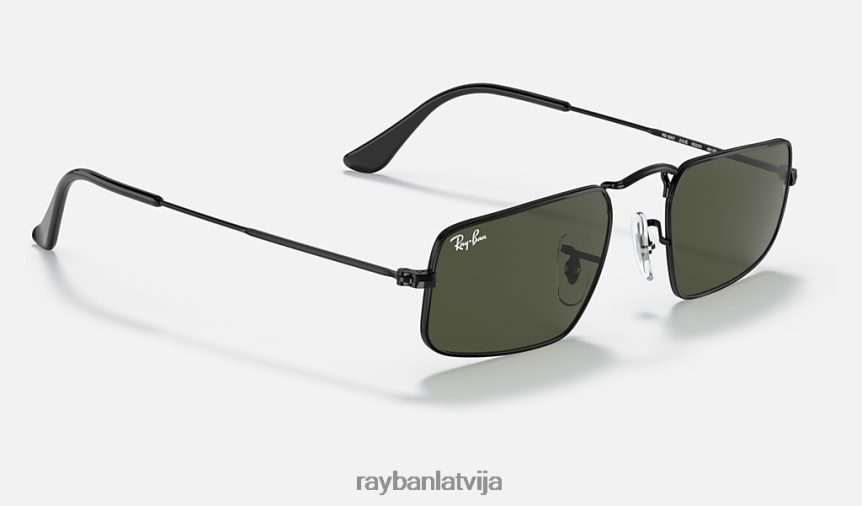džūlija pulēta melna/zaļa F0L86X1279 vīriešiem Ray-Ban saulesbrilles