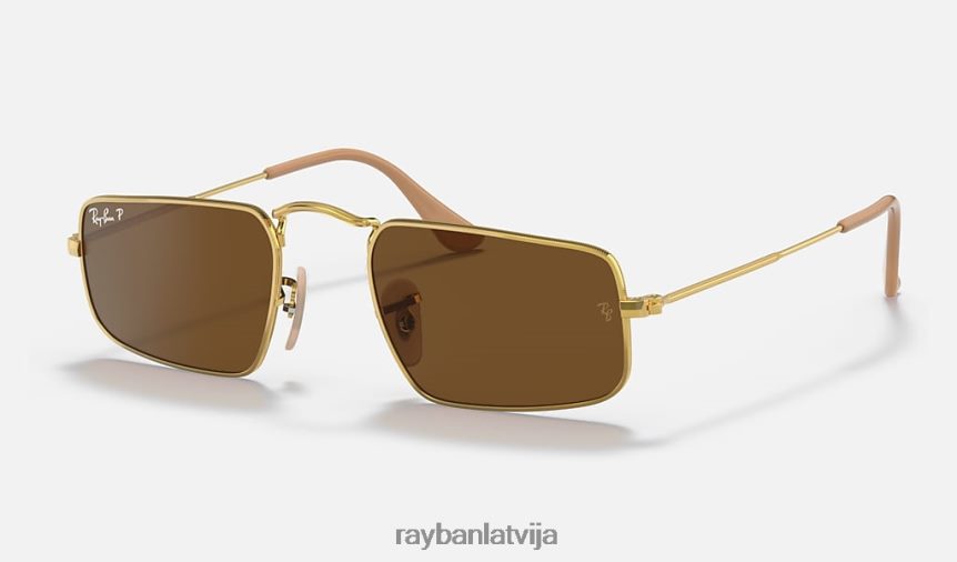 džūlija pulēts zelts/brūns F0L86X1281 vīriešiem Ray-Ban saulesbrilles