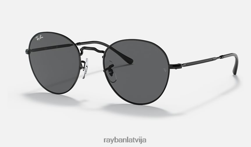 deivids pulēta melna/pelēka F0L86X1429 vīriešiem Ray-Ban saulesbrilles