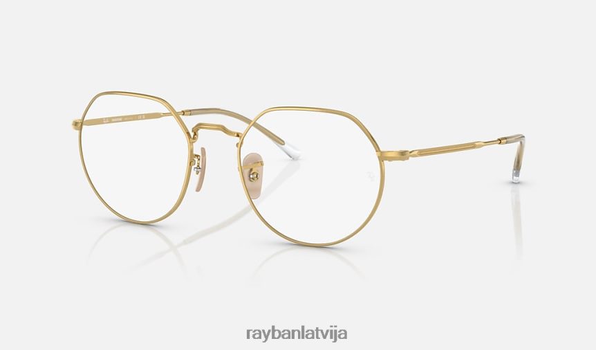 domkrata pārejas pulēts zelts/dzidrs/zils F0L86X476 vīriešiem Ray-Ban saulesbrilles