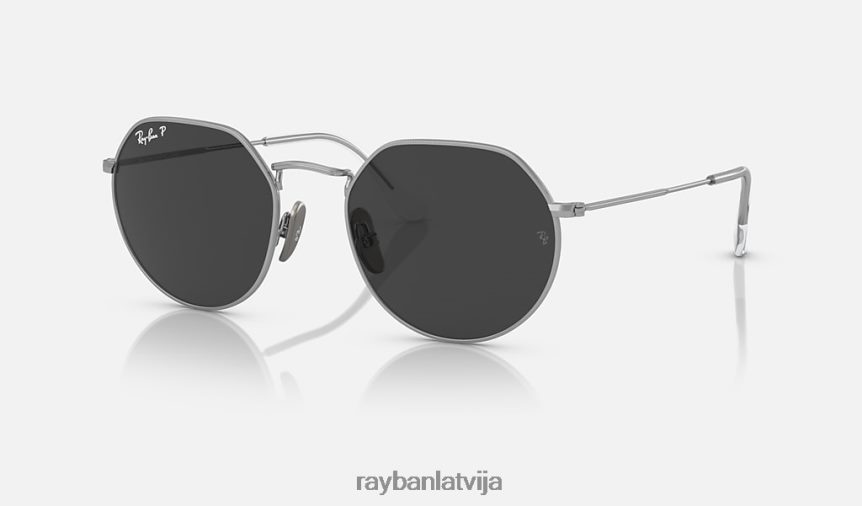 domkrats titāns pulēts sudrabs/pelēks F0L86X579 vīriešiem Ray-Ban saulesbrilles