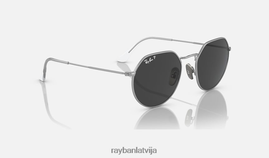 domkrats titāns pulēts sudrabs/pelēks F0L86X579 vīriešiem Ray-Ban saulesbrilles