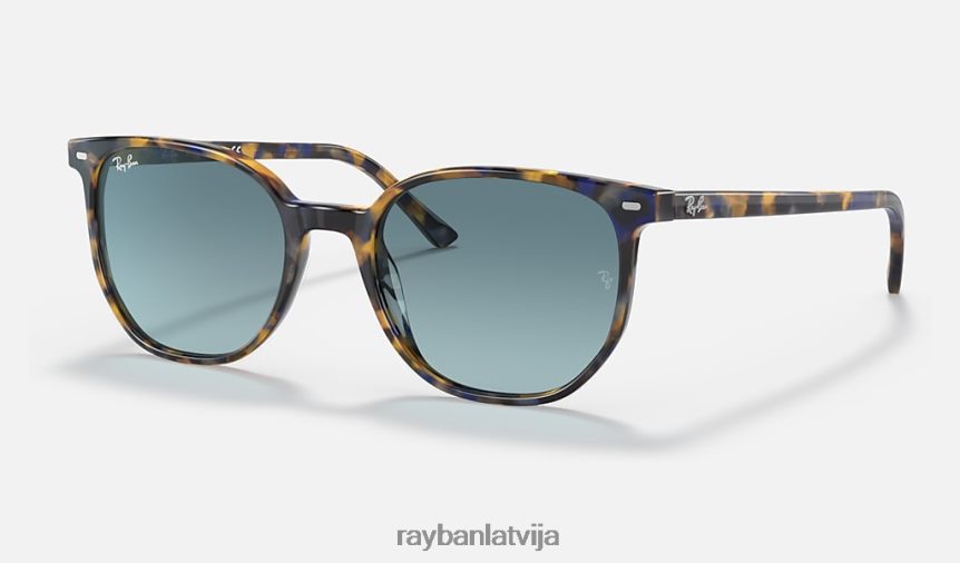 elliot pulēta dzeltena/zila havana/zila F0L86X1396 vīriešiem Ray-Ban saulesbrilles