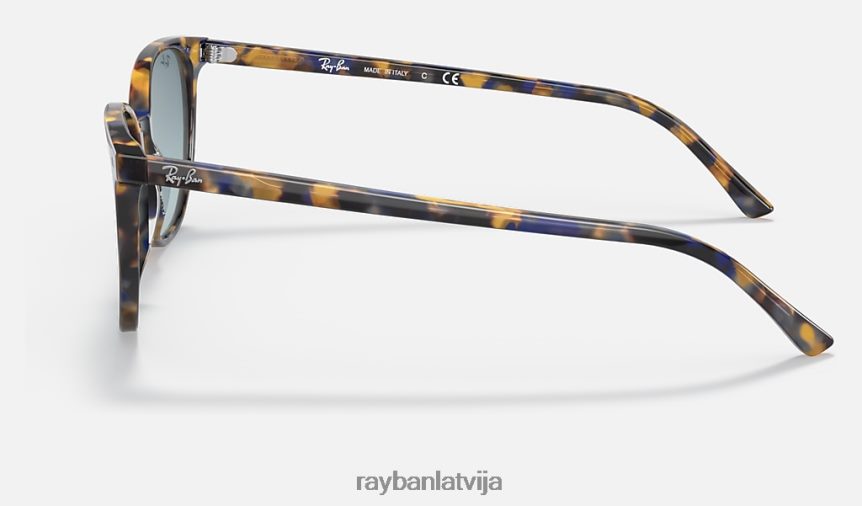 elliot pulēta dzeltena/zila havana/zila F0L86X1396 vīriešiem Ray-Ban saulesbrilles