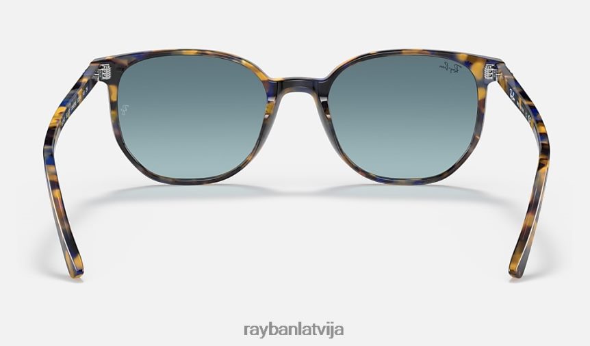 elliot pulēta dzeltena/zila havana/zila F0L86X1396 vīriešiem Ray-Ban saulesbrilles