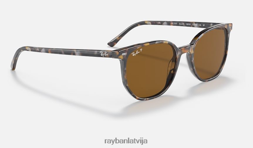 elliot pulēta havana brūna pelēka/brūna F0L86X1395 vīriešiem Ray-Ban saulesbrilles