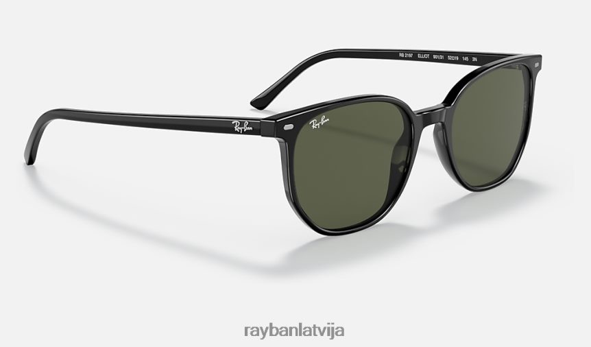 elliot pulēta melna/zaļa F0L86X1397 vīriešiem Ray-Ban saulesbrilles