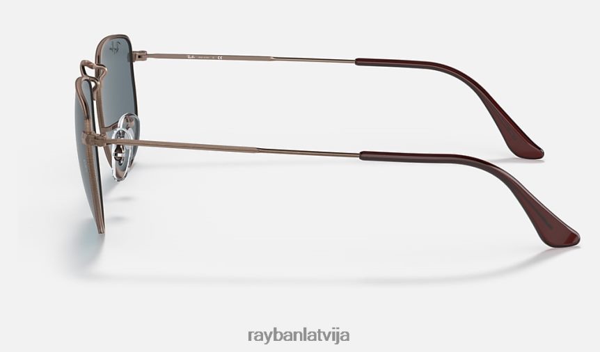 elon matēts bronzas varš/zils F0L86X241 vīriešiem Ray-Ban saulesbrilles