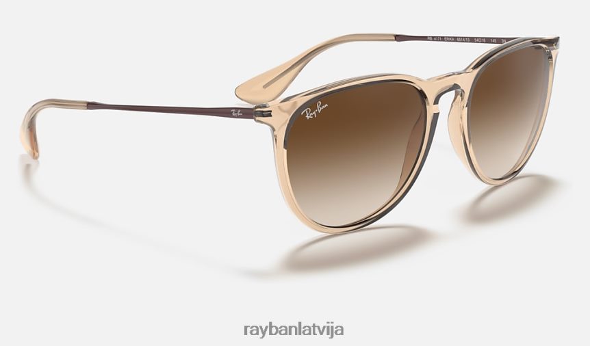 erika krāsu maisījums pulēta caurspīdīga brūna/brūna F0L86X436 vīriešiem Ray-Ban saulesbrilles