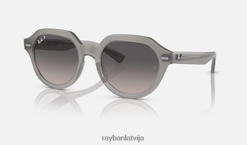 gina pulēta opāla pelēka/pelēka F0L86X383 vīriešiem Ray-Ban saulesbrilles