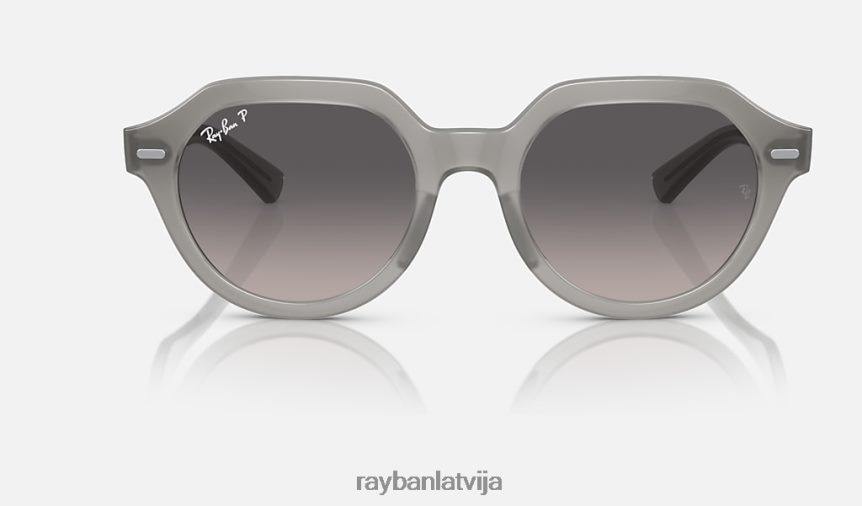 gina pulēta opāla pelēka/pelēka F0L86X383 vīriešiem Ray-Ban saulesbrilles