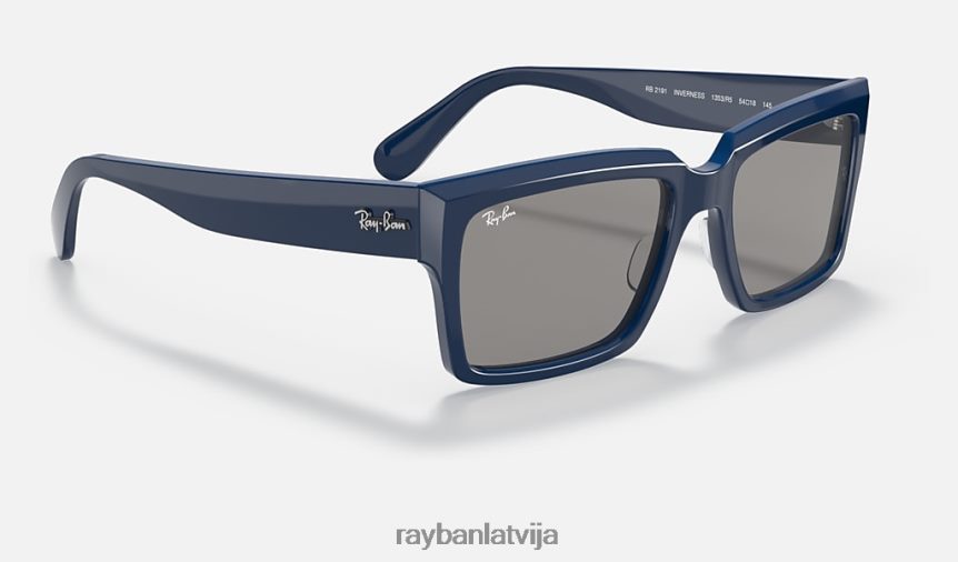 invernesa pulēta zila/pelēka F0L86X817 vīriešiem Ray-Ban saulesbrilles
