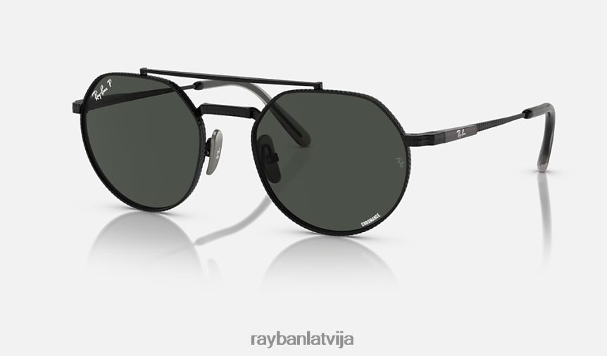 jack ii titāns pulēta melna/tumši pelēka F0L86X1466 vīriešiem Ray-Ban saulesbrilles