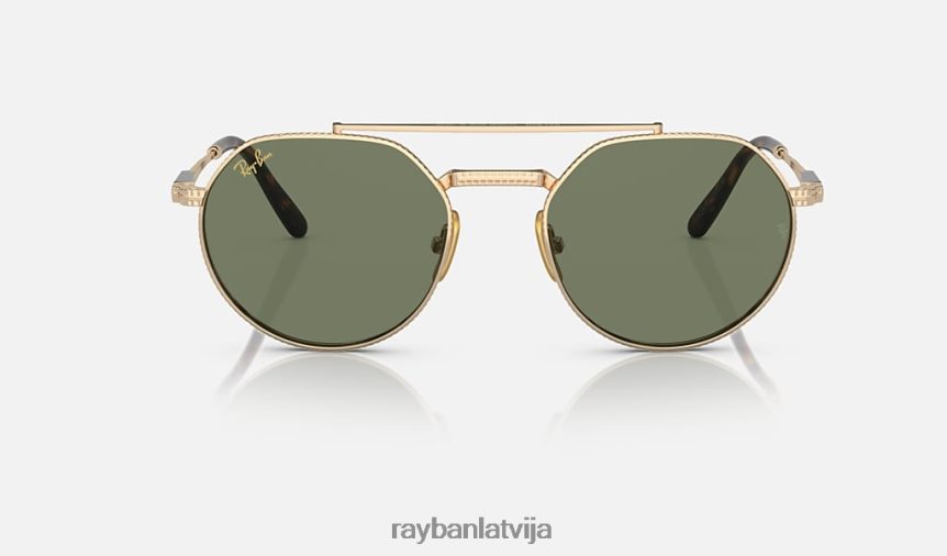 jack ii titāns pulēts zelts/zaļš F0L86X1463 vīriešiem Ray-Ban saulesbrilles