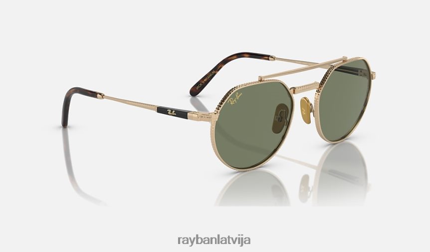 jack ii titāns pulēts zelts/zaļš F0L86X1463 vīriešiem Ray-Ban saulesbrilles