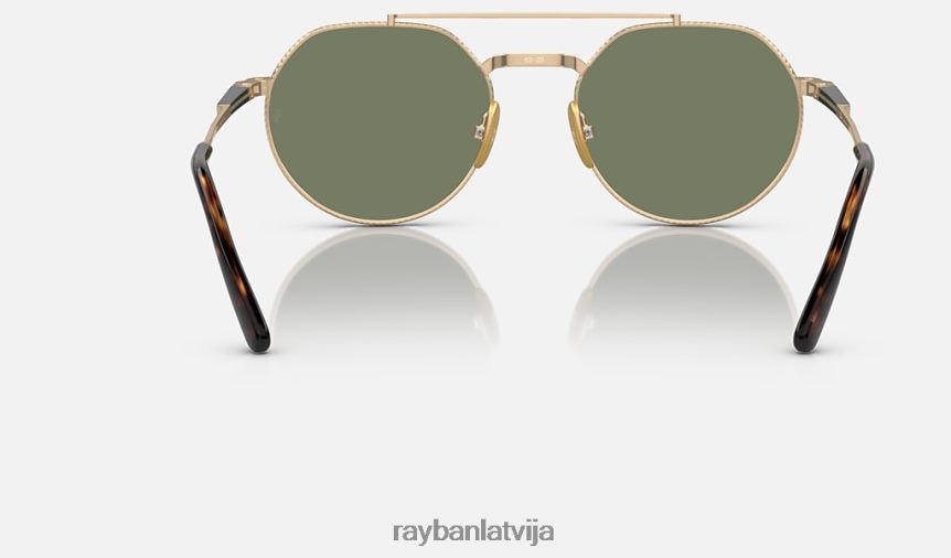 jack ii titāns pulēts zelts/zaļš F0L86X1463 vīriešiem Ray-Ban saulesbrilles