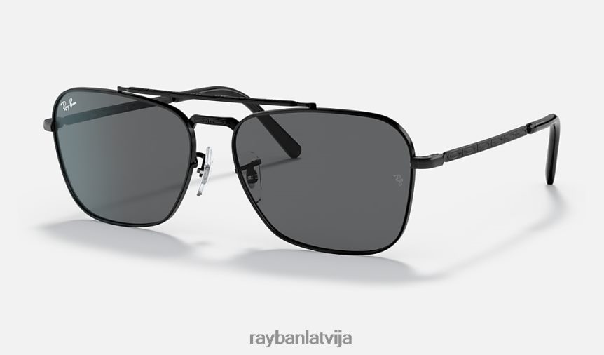 jauna karavāna pulēta melna/pelēka F0L86X141 vīriešiem Ray-Ban saulesbrilles