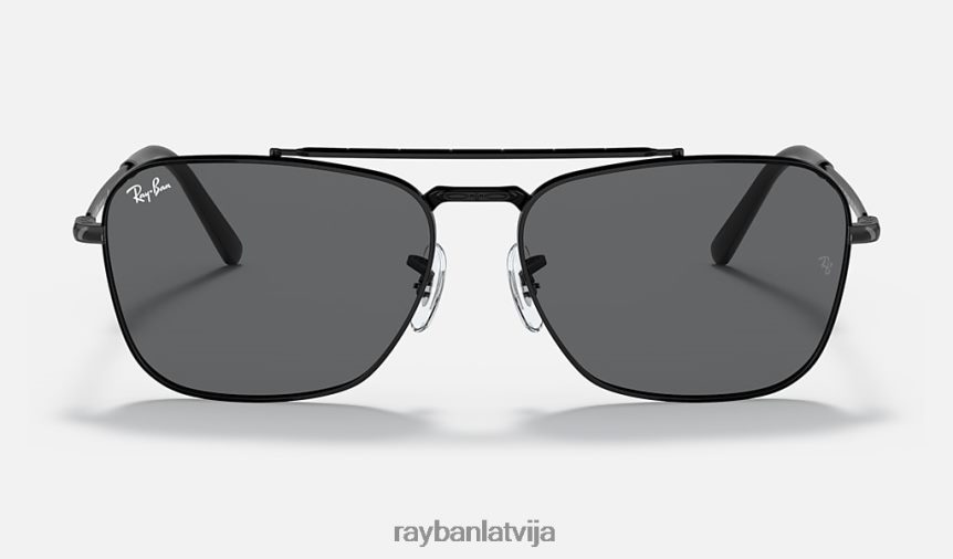 jauna karavāna pulēta melna/pelēka F0L86X141 vīriešiem Ray-Ban saulesbrilles