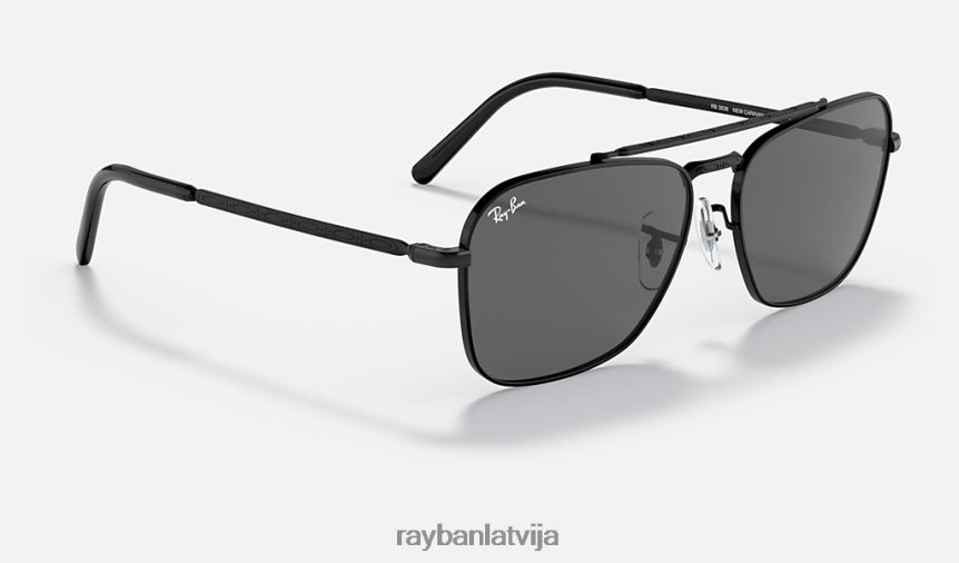 jauna karavāna pulēta melna/pelēka F0L86X141 vīriešiem Ray-Ban saulesbrilles