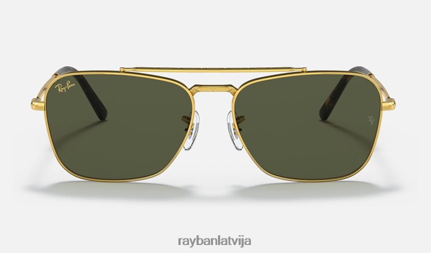 jauna karavāna pulēts zelts/zaļš F0L86X138 vīriešiem Ray-Ban saulesbrilles