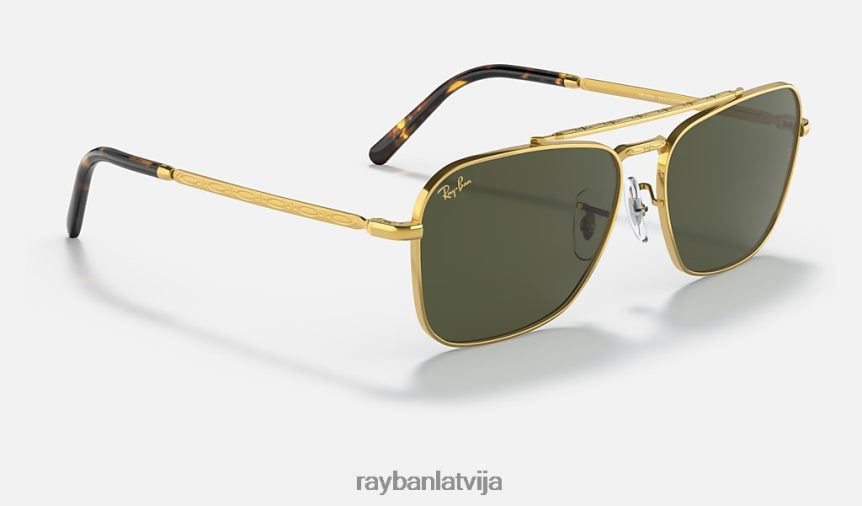 jauna karavāna pulēts zelts/zaļš F0L86X138 vīriešiem Ray-Ban saulesbrilles
