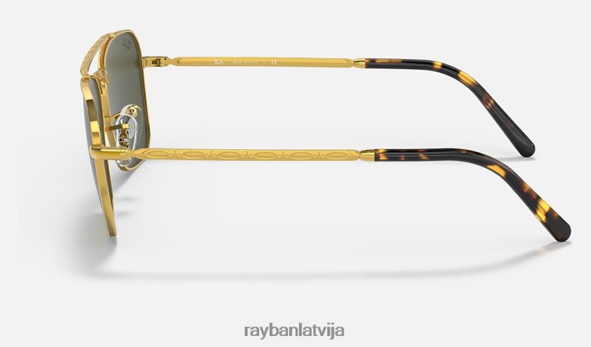 jauna karavāna pulēts zelts/zaļš F0L86X138 vīriešiem Ray-Ban saulesbrilles